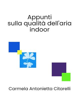 cover image of Appunti sulla qualità dell'aria indoor